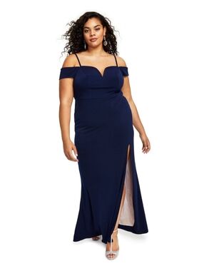 💙 100. City Studio Size 18W Navy Formal Dress
